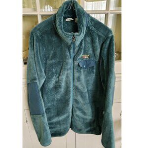 Women's L.L.Bean Hi-Pile Fleece Jacket Size L  Green/Teal